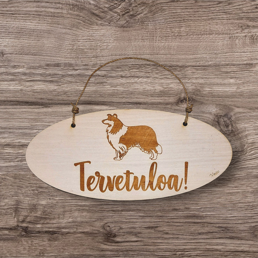 Collie pitkäkarvainen -oviopaste