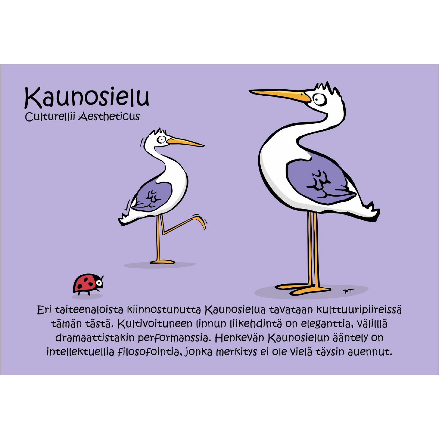 Kaunosielu (Culturellii Aestheticus) -postikortti