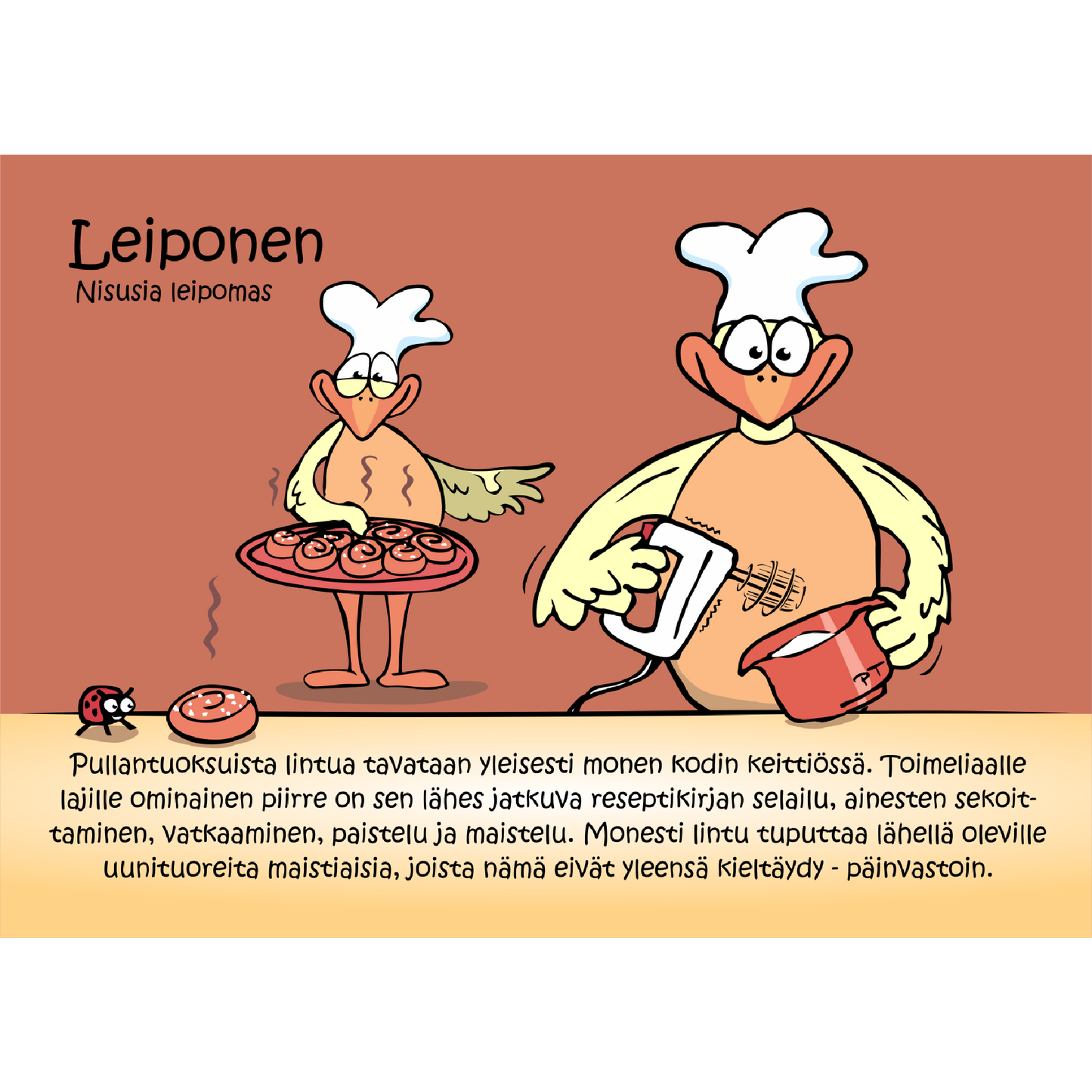 Leiponen (Nisusia Leipomas) -postikortti