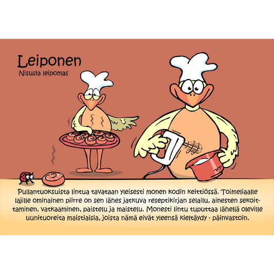 Leiponen (Nisusia Leipomas) -postikortti