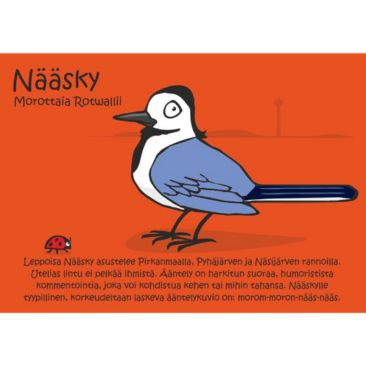 Nääsky (Morottaia Rotwallii) -postikortti