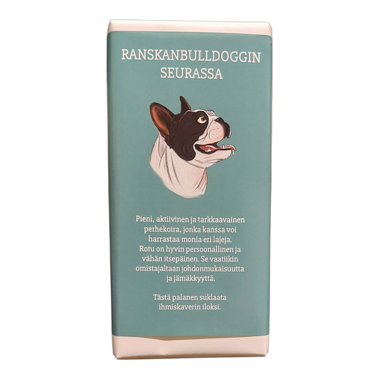Ranskanbulldoggin seurassa -suklaa 100g