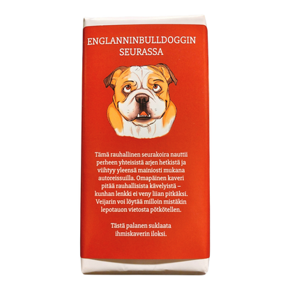 Englanninbulldoggin seurassa -suklaa 100g