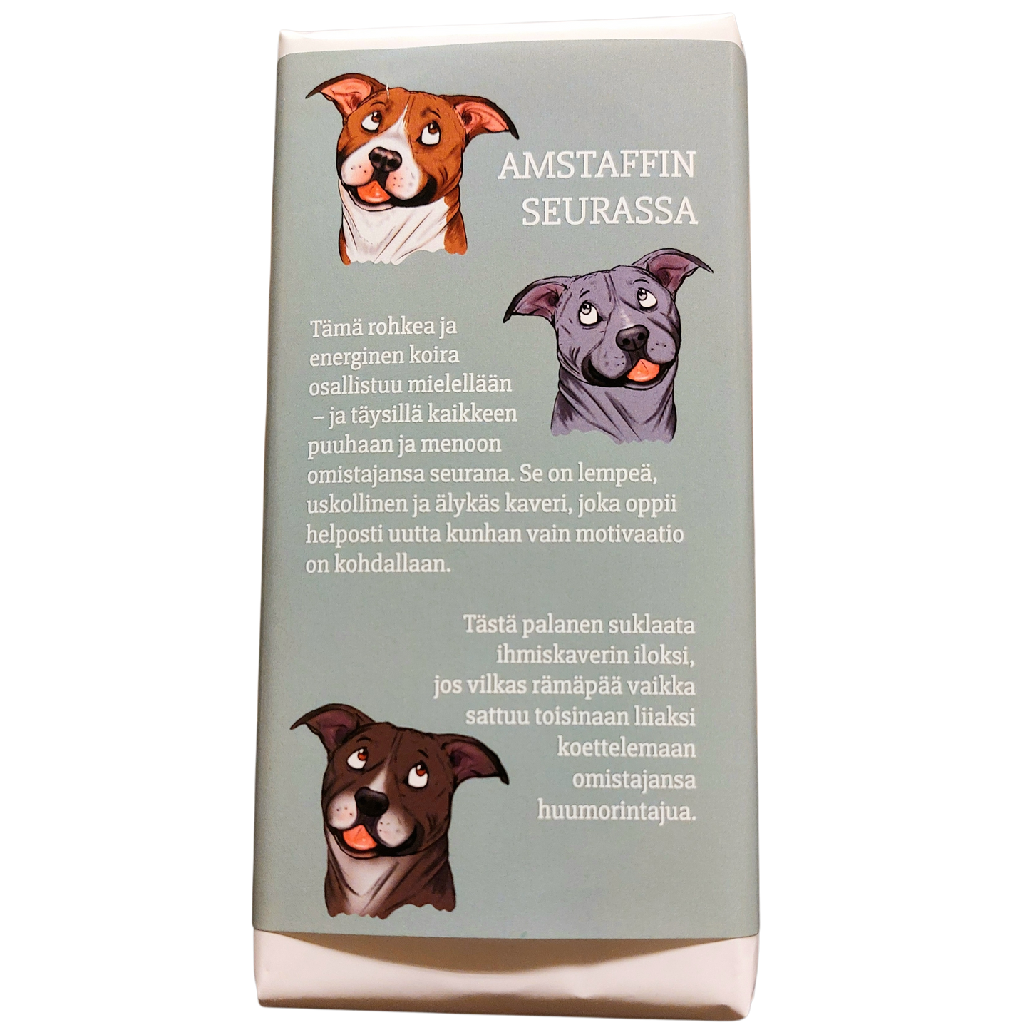 Amstaffin seurassa -suklaa 100g