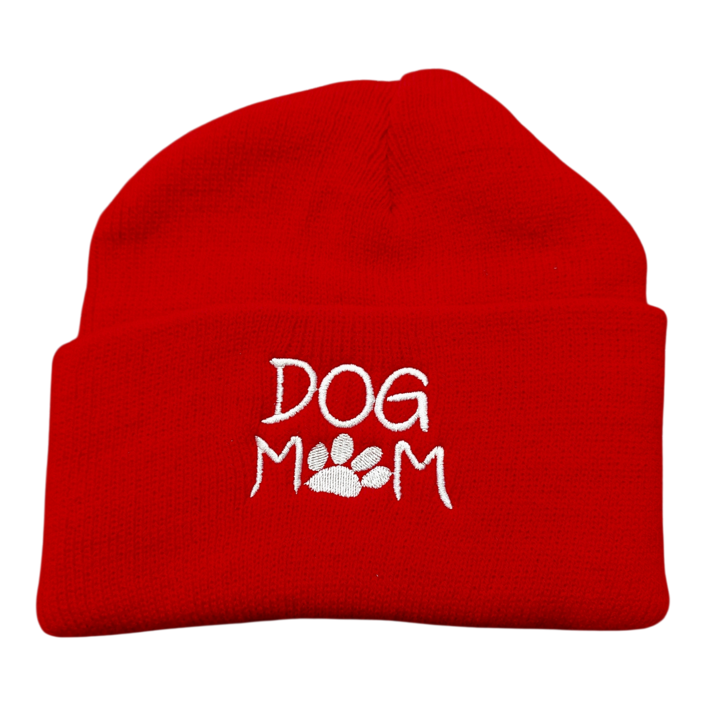 Dog mom -pipo, punainen