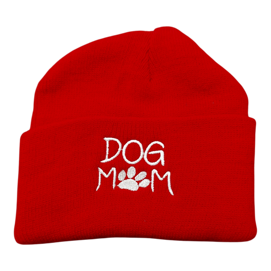 Dog mom -pipo, punainen