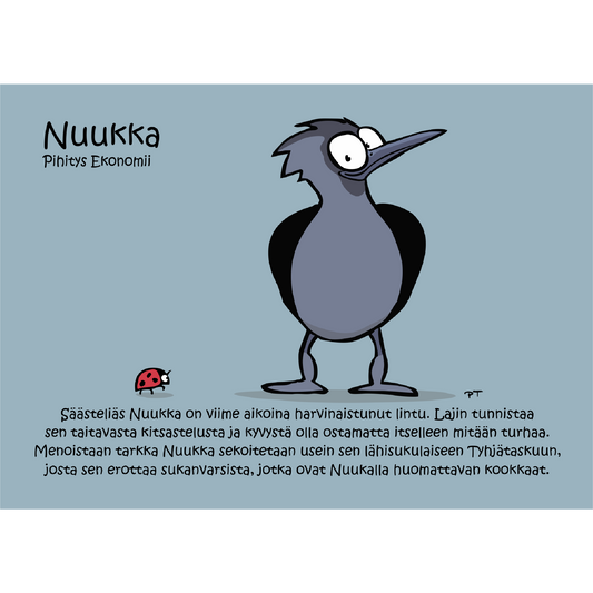 Nuukka (Pihitys Ekonomii) -postikortti