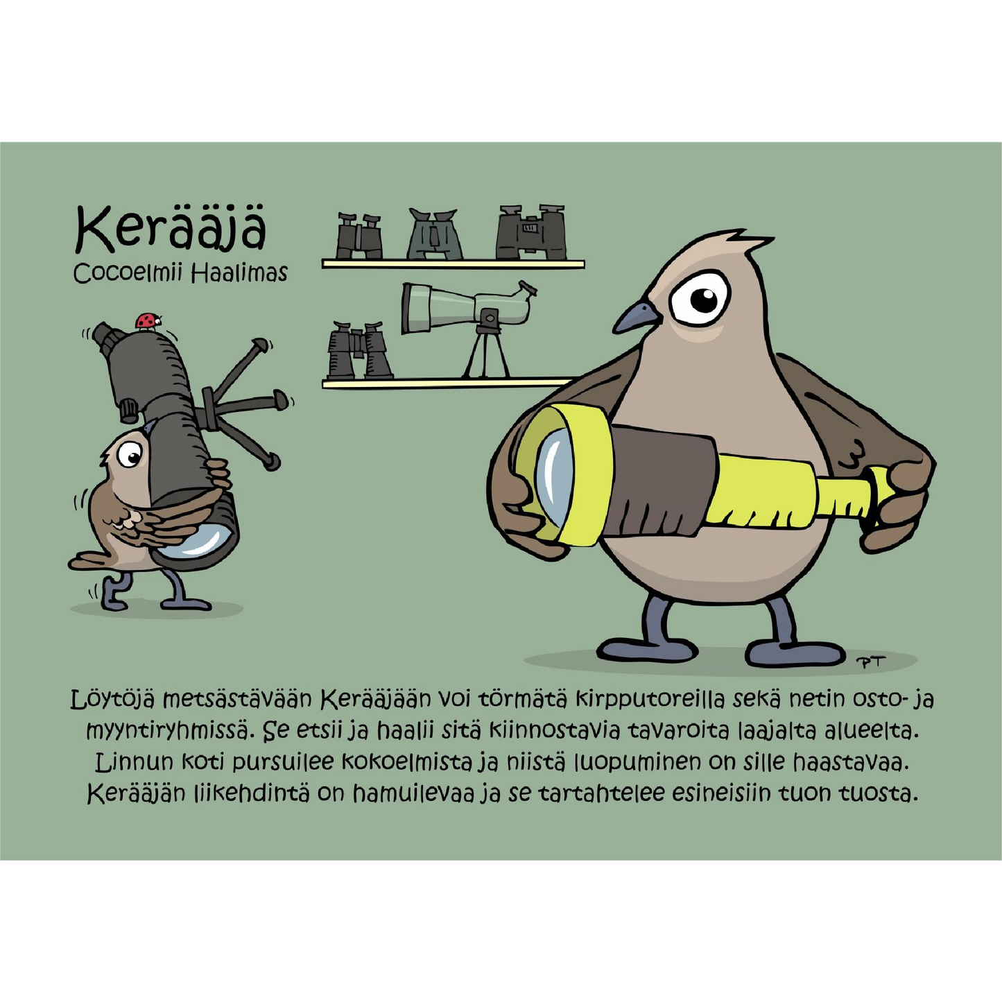 Kerääjä (Cocoelmii Haalimas) -postikortti