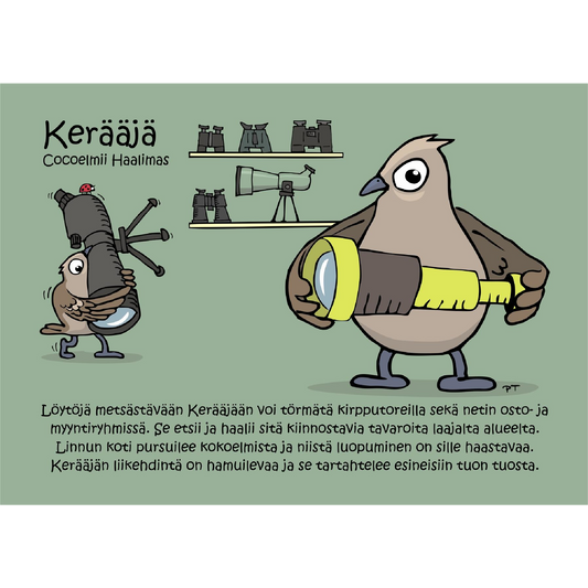 Kerääjä (Cocoelmii Haalimas) -postikortti