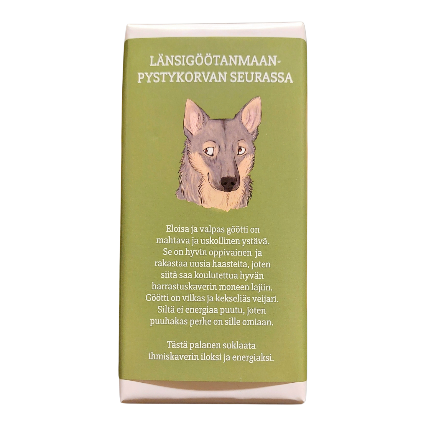 Länsigöötanmaanpystykorvan seurassa -suklaa 100g