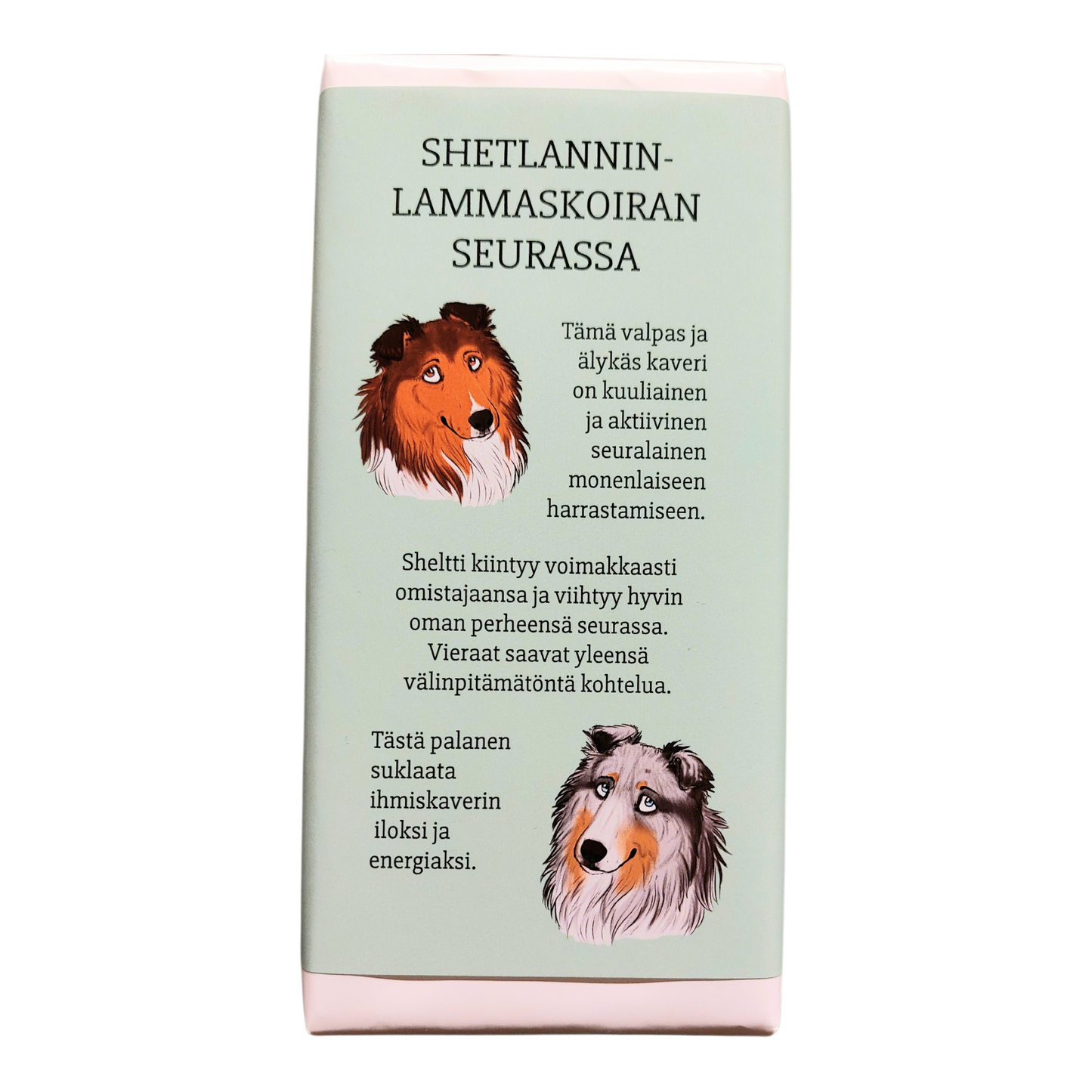 Shetlanninlammaskoiran seurassa -suklaa 100g