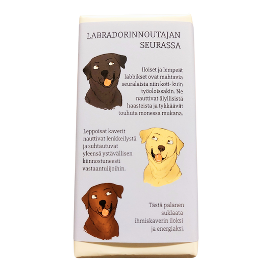 Labradorinnoutajan seurassa -suklaa 100g