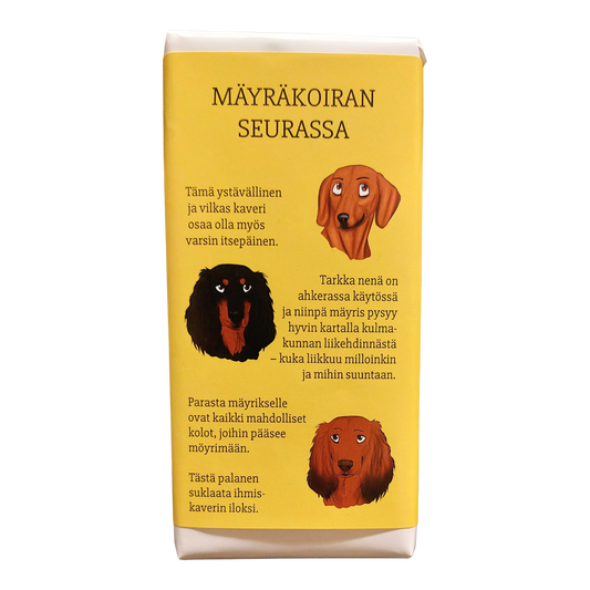 Mäyräkoiran seurassa -suklaa 100g