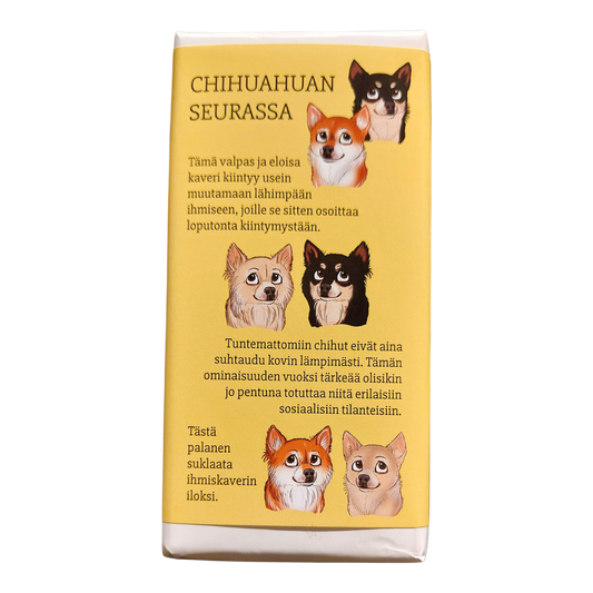 Chihuahuan seurassa -suklaa 100g