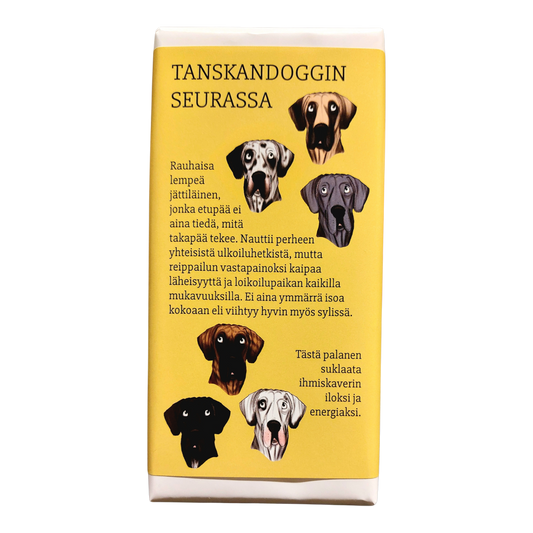 Tanskandoggin seurassa -suklaa 100g