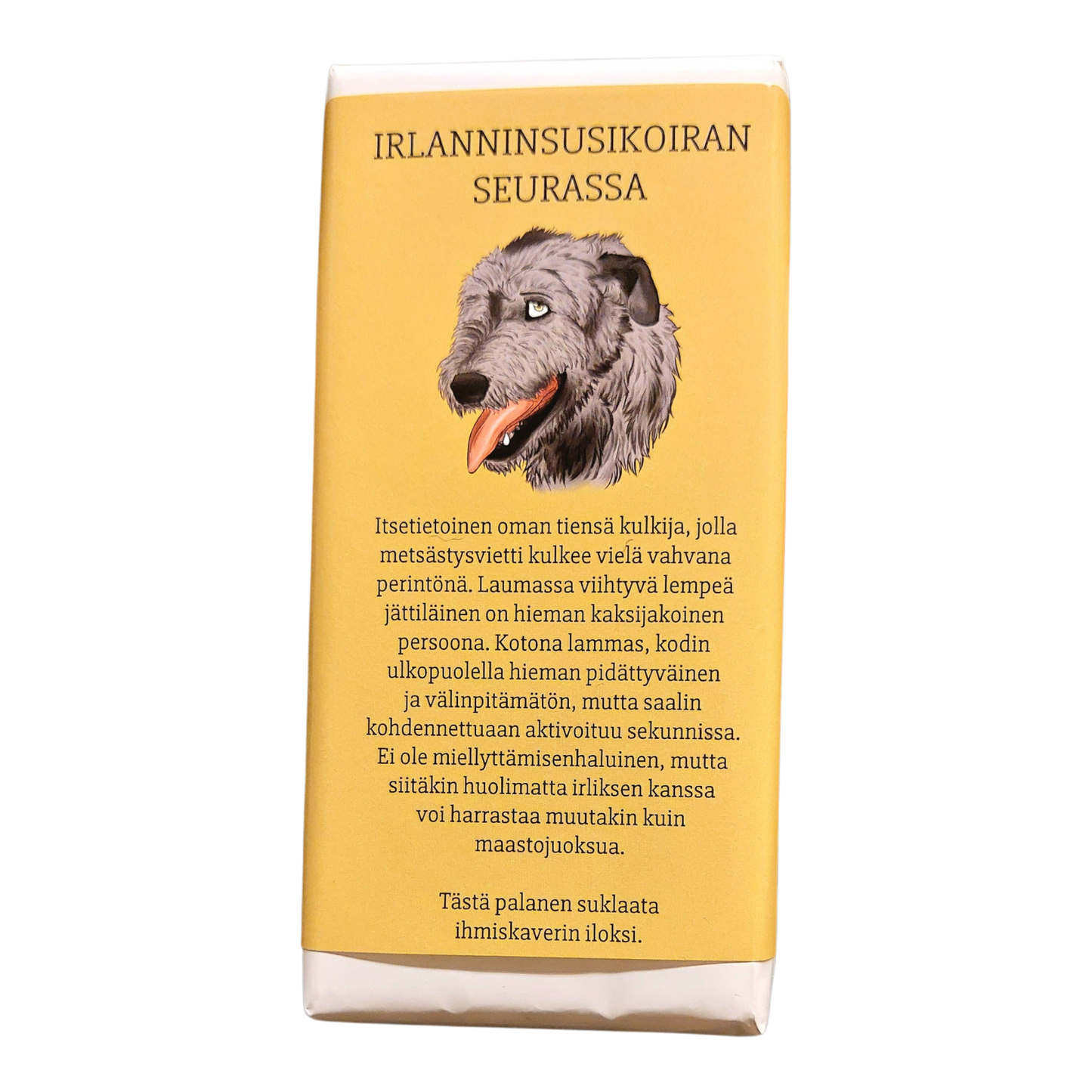 Irlanninsusikoiran seurassa -suklaa 100g