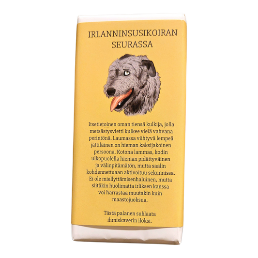 Irlanninsusikoiran seurassa -suklaa 100g