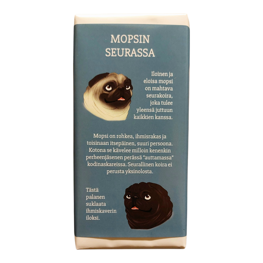 Mopsin seurassa -suklaa 100g