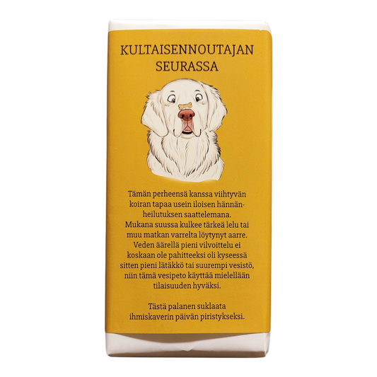 Kultaisennoutajan seurassa -suklaa 100g