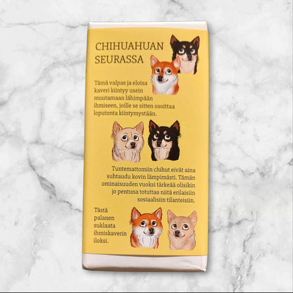 Chihuahuan seurassa -suklaa 100g
