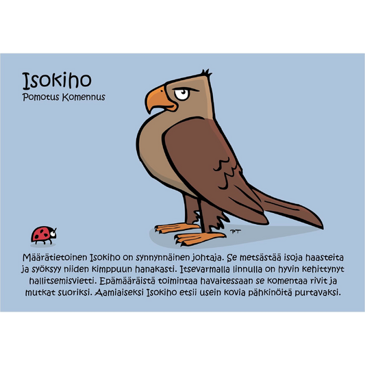 Isokiho (Pomotus Komennus) -postikortti