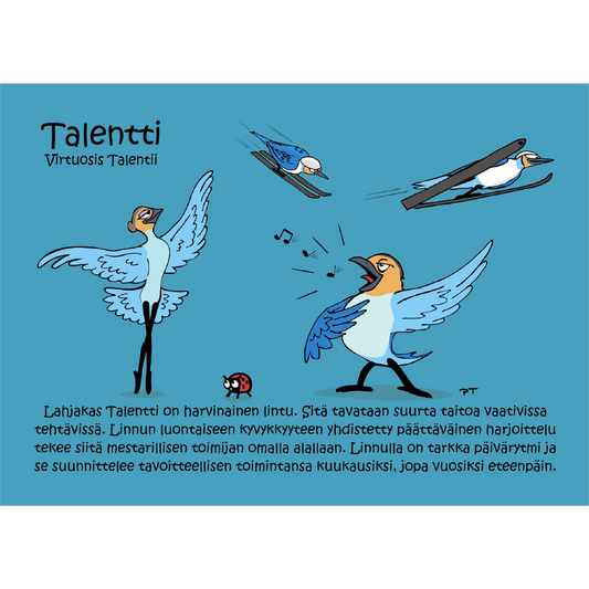 Talentti (Virtuosis Talentii) -postikortti