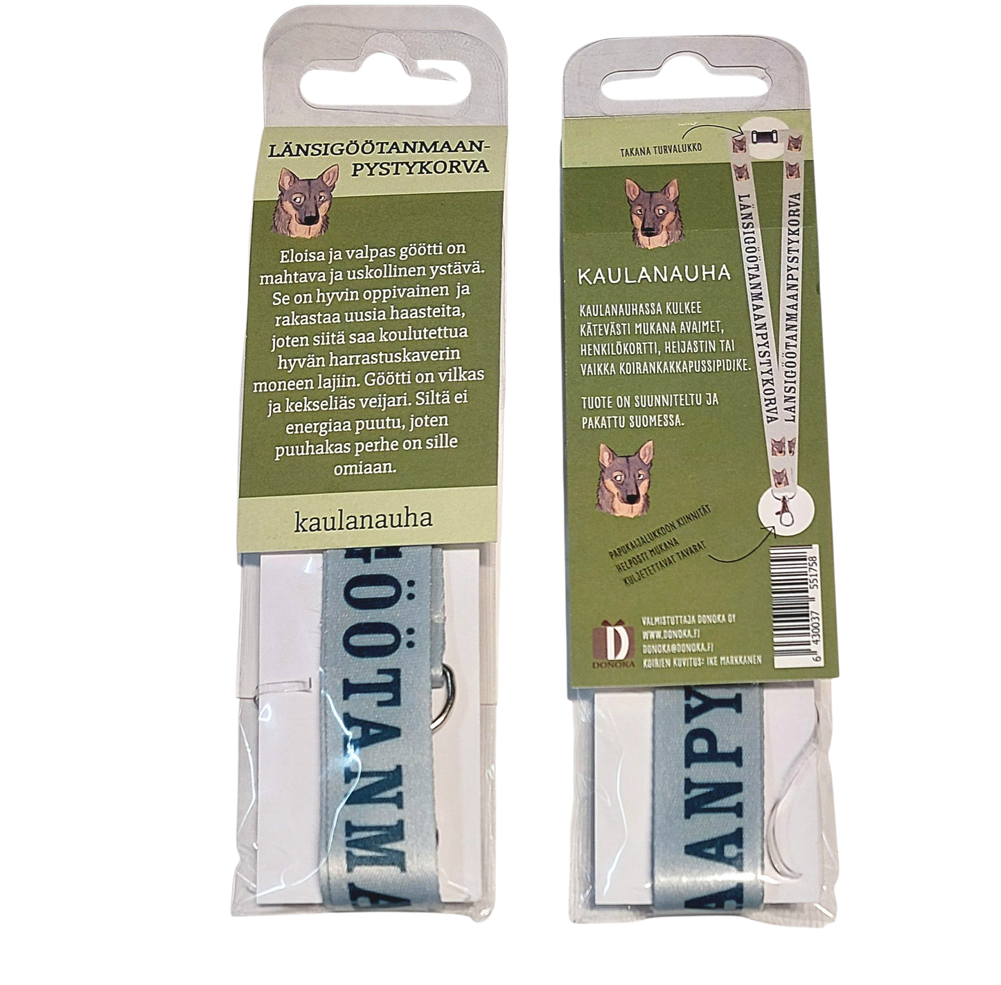 Länsigöötanmaanpystykorva -kaulanauha