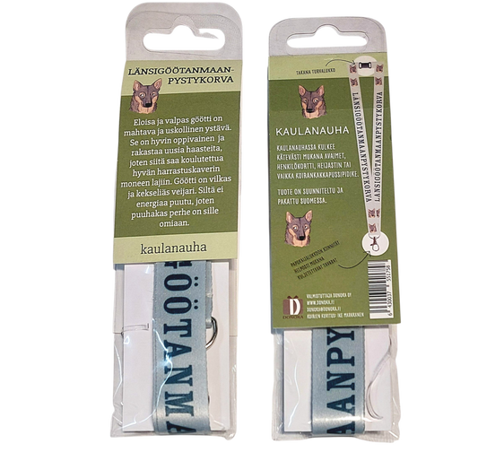 Länsigöötanmaanpystykorva -kaulanauha