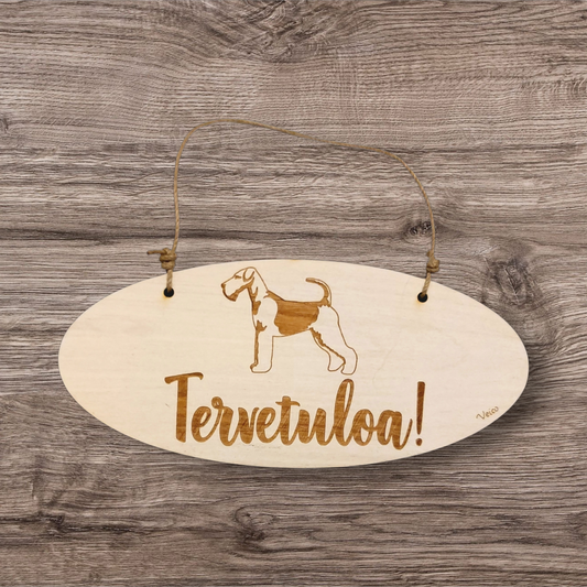 Airedalenterrieri -oviopaste