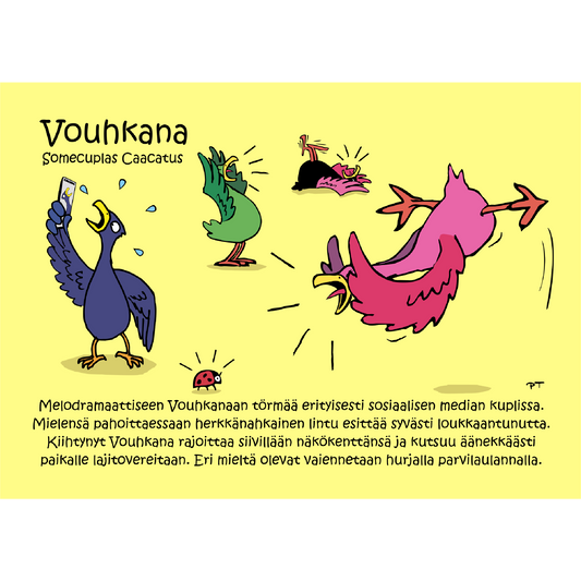 Vouhkana (Somecuplas Caacatus) -postikortti