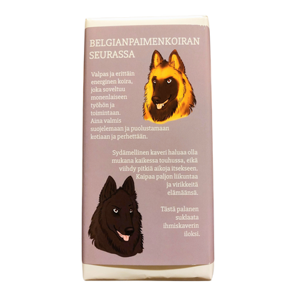 Belgianpaimenkoiran seurassa -suklaa 100g