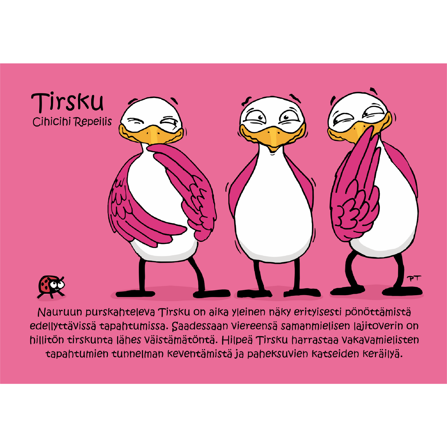 Tirsku (Cihicihi Repeilis) -postikortti