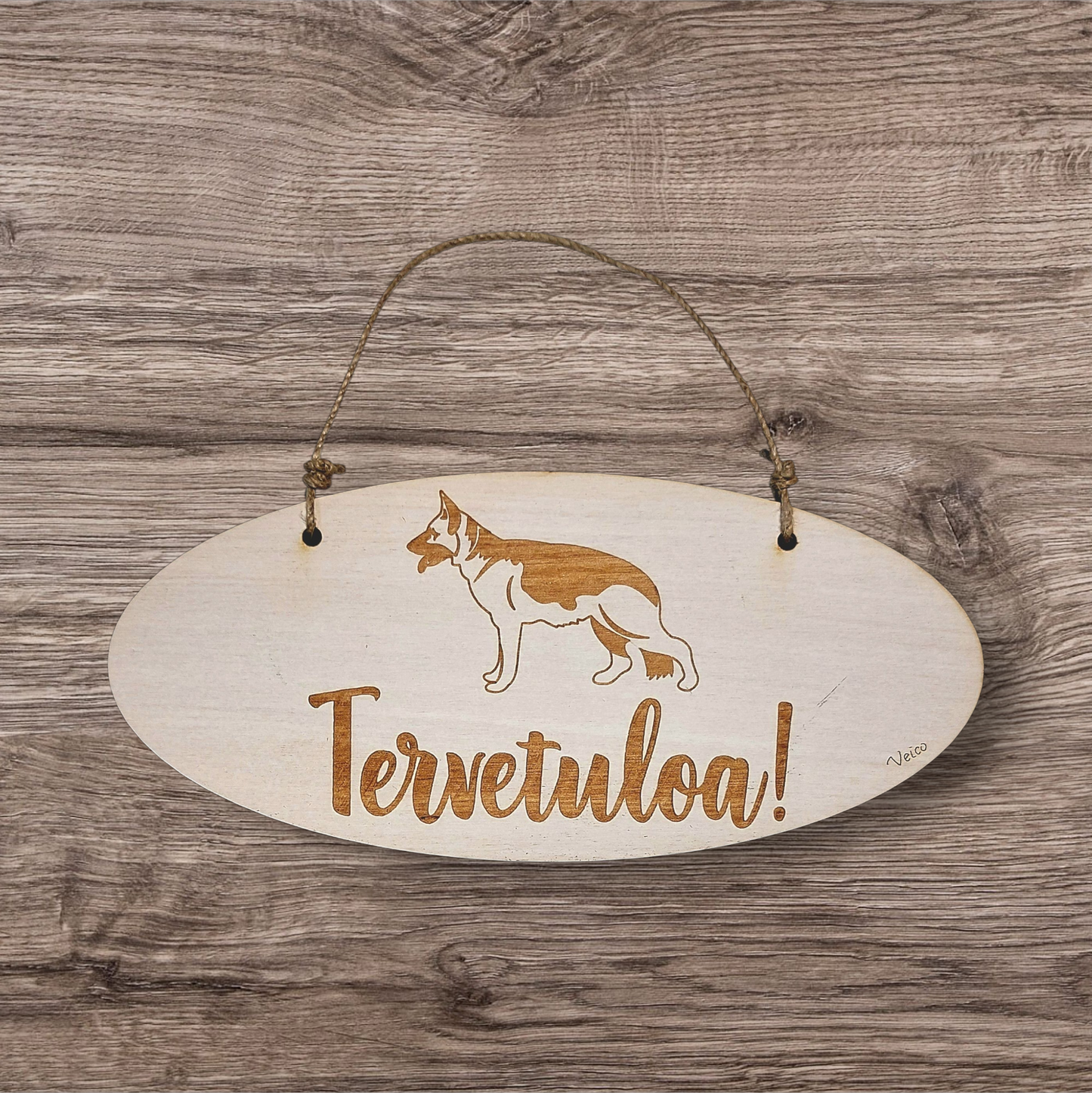 Saksanpaimenkoira -oviopaste