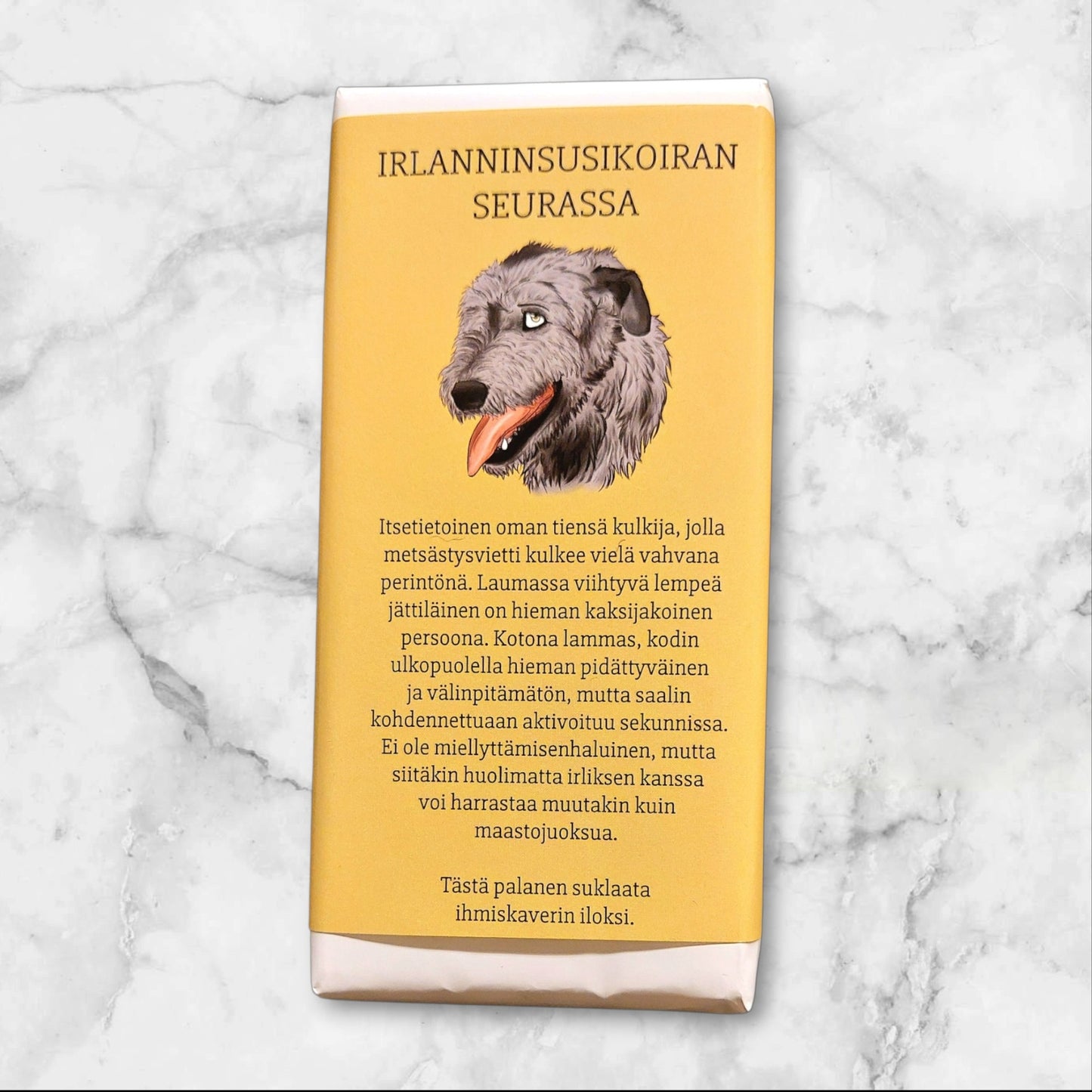 Irlanninsusikoiran seurassa -suklaa 100g