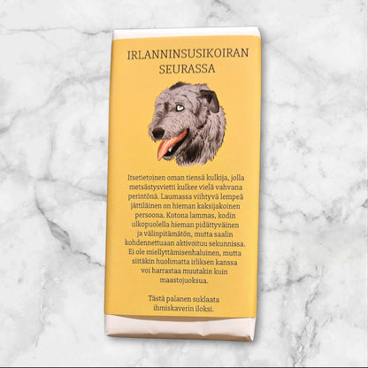 Irlanninsusikoiran seurassa -suklaa 100g