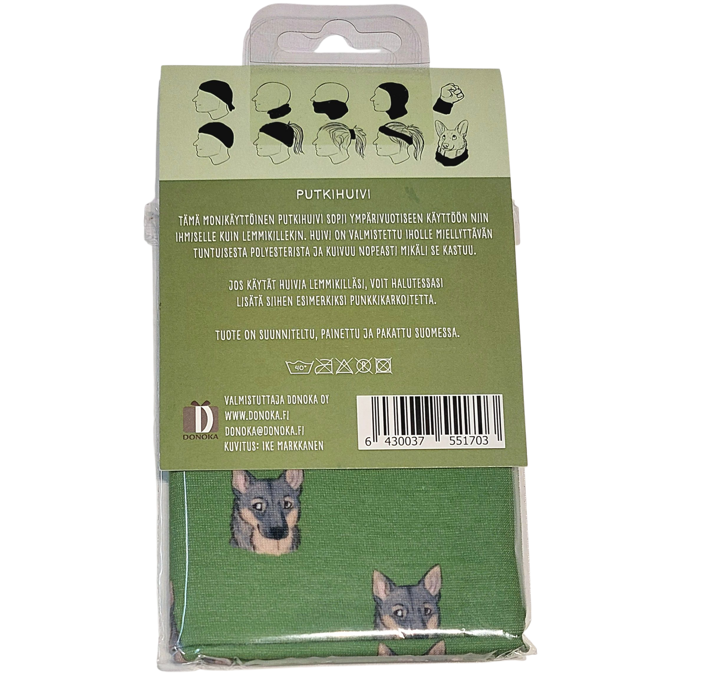 Länsigöötanmaanpystykorva -putkihuivi