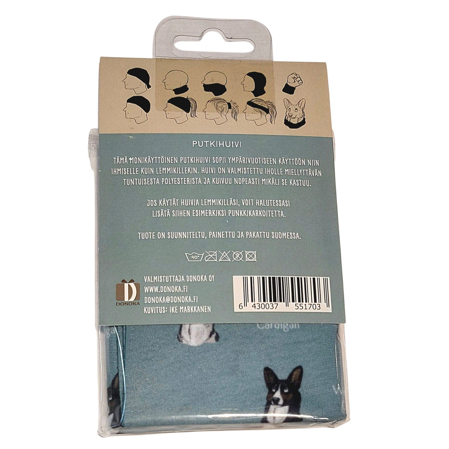 Welsh corgi cardigan -putkihuivi