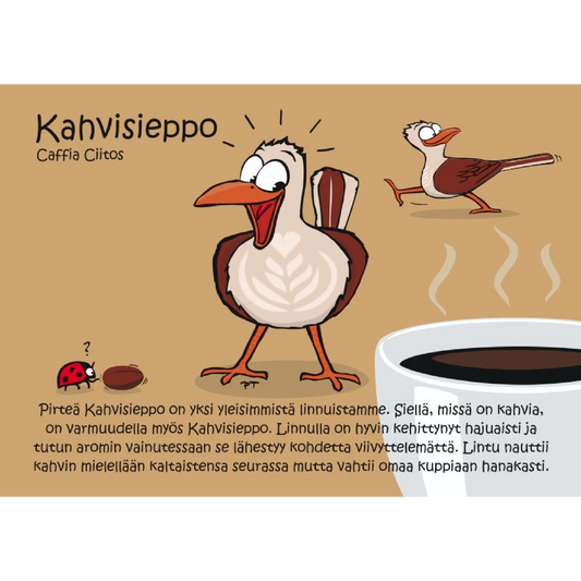 Kahvisieppo (Caffia ciitos) -postikortti