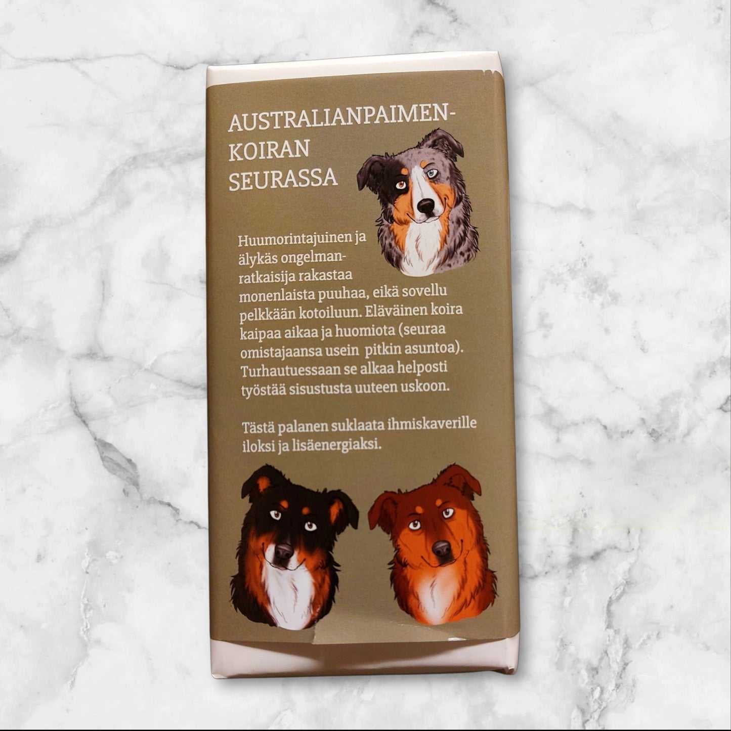 Australianpaimenkoiran seurassa -suklaa 100g
