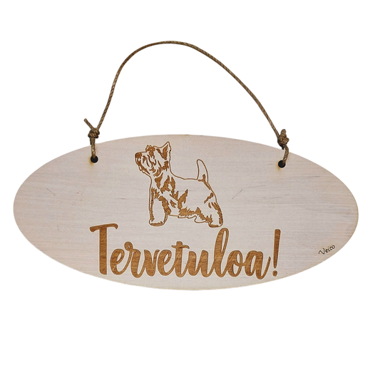 Valkoinen länsiylämaanterrieri -oviopaste