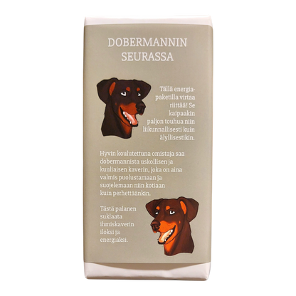 Dobermannin seurassa -suklaa 100g