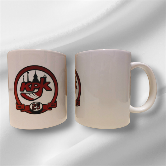 KPK 20 vuotta -juhlavuoden muki